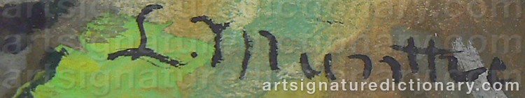 Signature by Ludwig MUNTHE