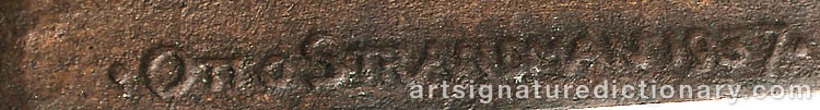 Signature by Otto STRANDMAN