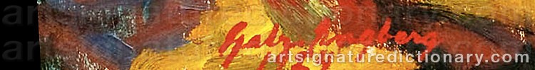 Authentic signature by Gabriel ENGBERG on Painting/Watercolour artwork