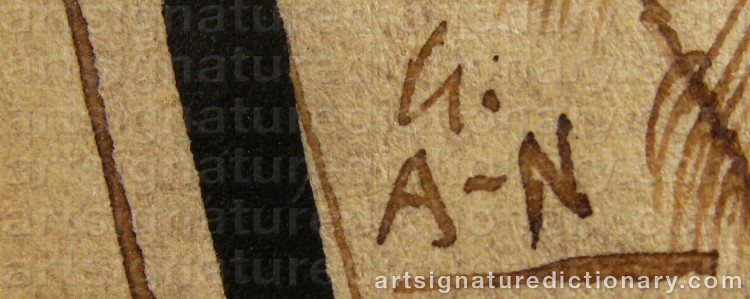 Signature by Gösta ‘Gan’ ADRIAN-NILSSON