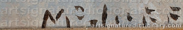 Authentic signature by Frederick MCDUFF on artwork