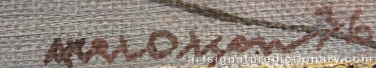 Signature by Axel OLSON
