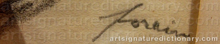 Signature by Jean Louis FORAIN
