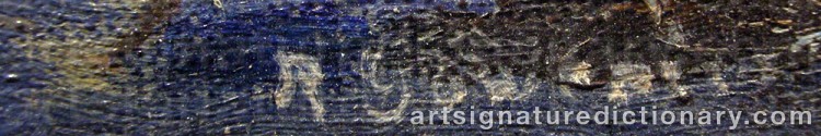 Signature by Rudolf GOWENIUS