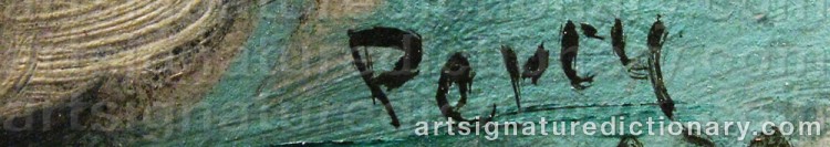 Signature by Arthur PERCY