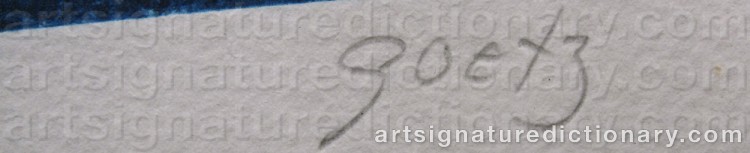Signature by Henri GOETZ