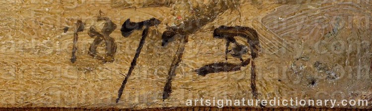 Signature by Vasili Dimitrevich POLENOV