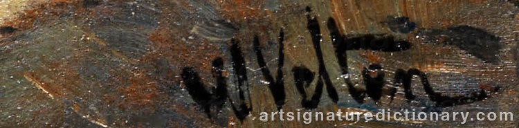 Signature by Wilhelm VELTEN