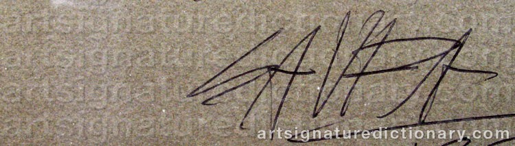 Signature by Antonio SAURA
