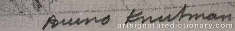 Signature by Bruno KNUTMAN