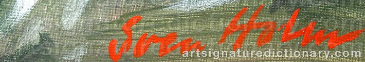 Signature by Sven HOLM