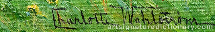 Signature by Charlotte WAHLSTRÖM