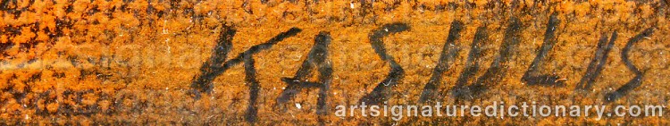 Signature by Vytautas KASIULIS