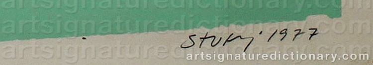 Signature by Sture ‘Sture J’ JOHANNESSON