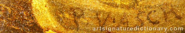 Authentic signature by Pieter Jansz Van ASCH on Painting/Watercolour artwork