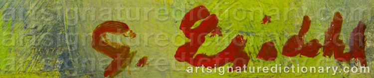 Authentic signature by Gösta LILJEDAHL on Painting/Watercolour artwork