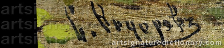 Signature by Semion Fedorovich ‘Fedorov’ FEODOROV