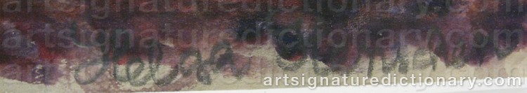 Signature by Helga HENSCHEN
