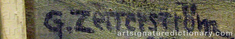 Signature by Gunnar ZETTERSTRÖM