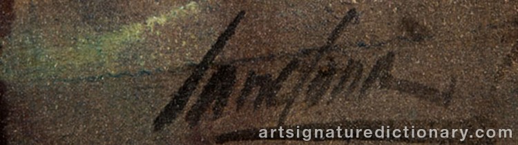 Authentic signature by Matteo SANDONA on  artwork