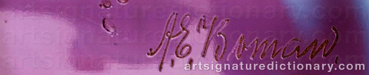 Signature by Axel Enoch BOMAN