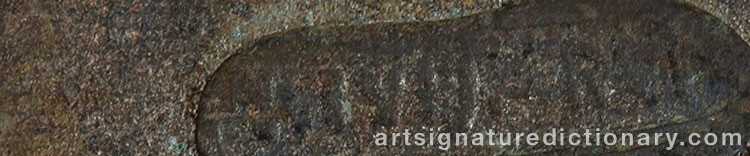 Authentic signature by Harry KIVIJÄRVI on  artwork