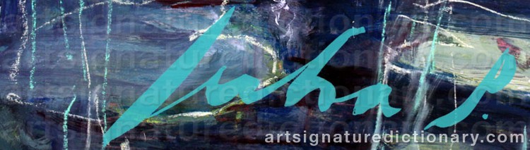 Authentic signature by Juha PYKÄLÄINEN on Painting/Watercolour artwork