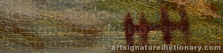 Authentic signature by Heli HEIKKINEN on  artwork