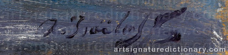 Authentic signature by Alexandre ISAILOFF on artwork