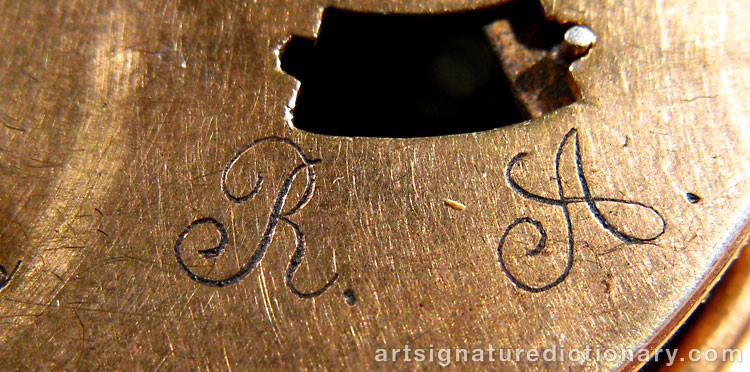 Close-up details showing Carl FABERGÉ signature forgery characteristics