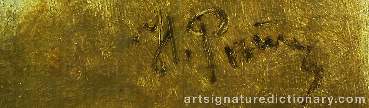 Forged signature of Ilya Efimovich REPIN