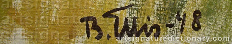 Signature by Bengt ELLIS
