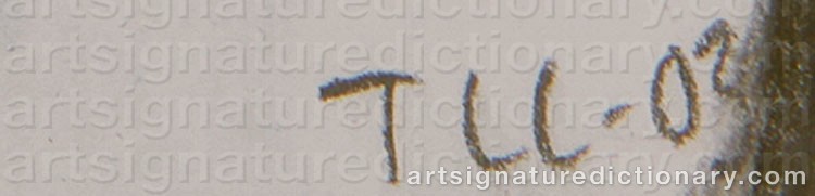 Authentic signature by Tomas Lagermand LUNDME on  artwork