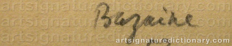 Signature by Jean René BAZAINE