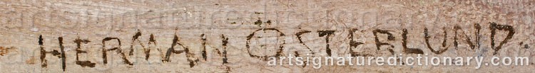 Signature by Herman ÖSTERLUND