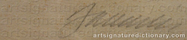 Signature by Willi BAUMEISTER
