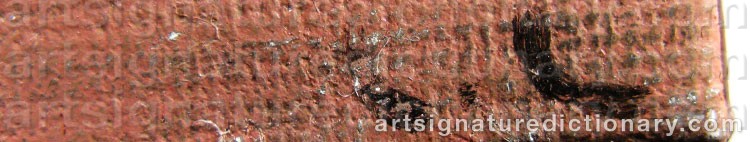 Authentic signature by Christer LIDHÄLL on  artwork