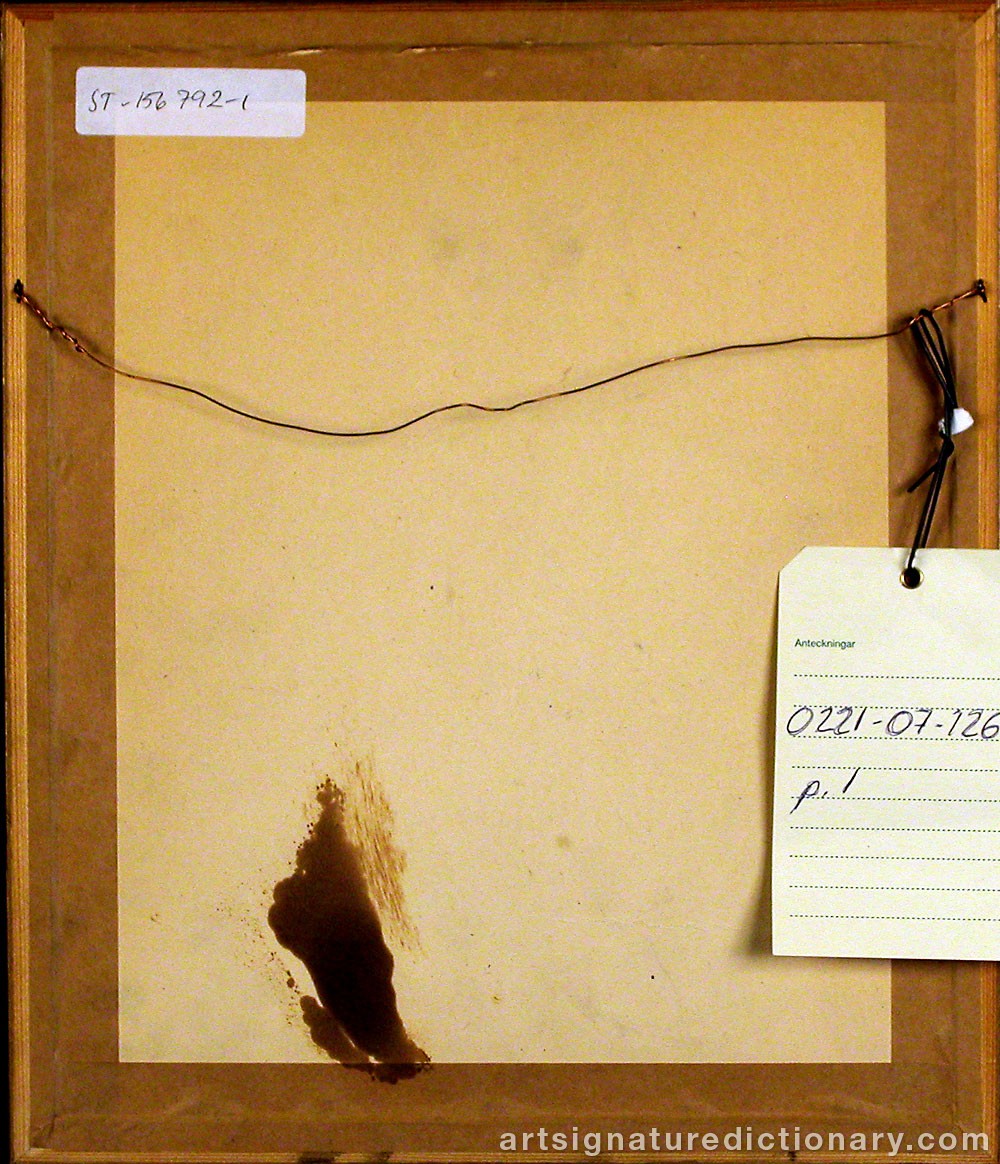 Close-up details showing Jenny NYSTRÖM signature forgery characteristics