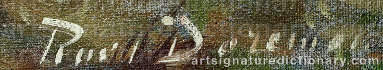 Authentic signature by Roelof DOZEMAN on Painting/Watercolour artwork