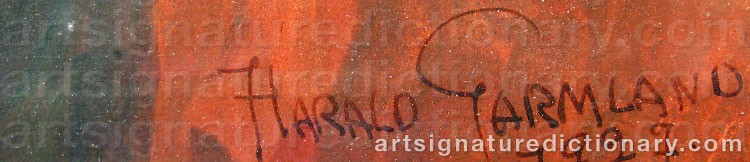 Signature by Harald GARMLAND