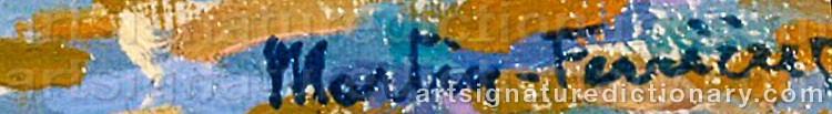 Authentic signature by Jacques MARTIN-FERRIÈRES on Painting/Watercolour artwork