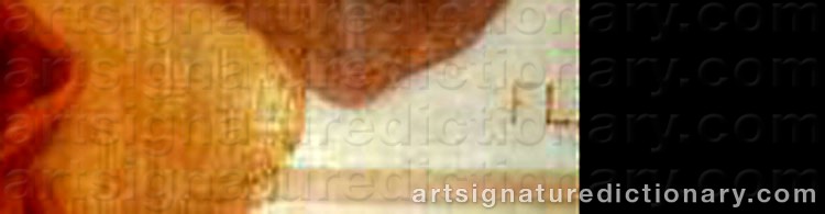 Authentic signature by Frederick Lord LEIGHTON on  artwork