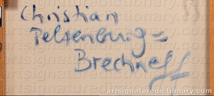 Authentic signature by Christian PELTENBURG-BRECHNEFF on Painting/Watercolour artwork