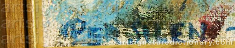 Authentic signature by Per SILÉN on  artwork