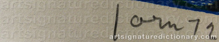 Signature by Asger JORN
