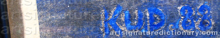 Authentic signature by Karin ULFSDOTTER on artwork