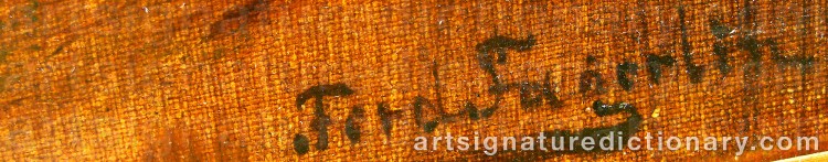Signature by Ferdinand FAGERLIN