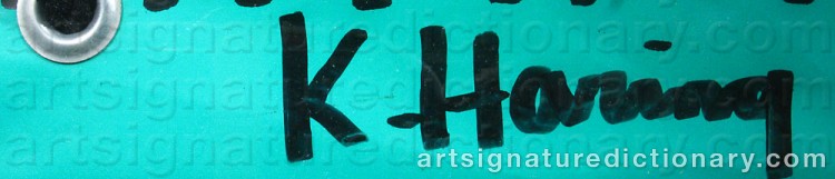 Signature by Keith HARING