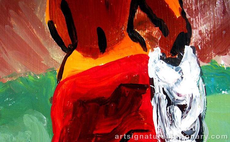 Close-up details showing Lars NORRMAN signature forgery characteristics