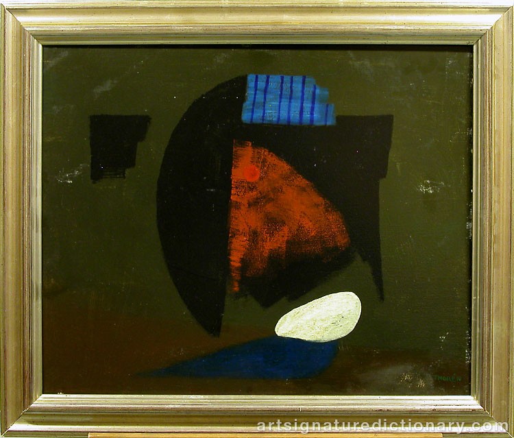 Close-up details showing Esaias THORÉN signature forgery characteristics